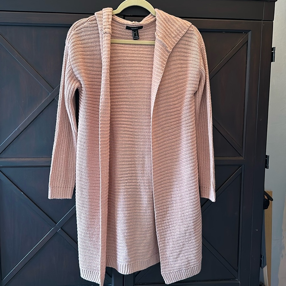 Forever 21 hooded cardigan